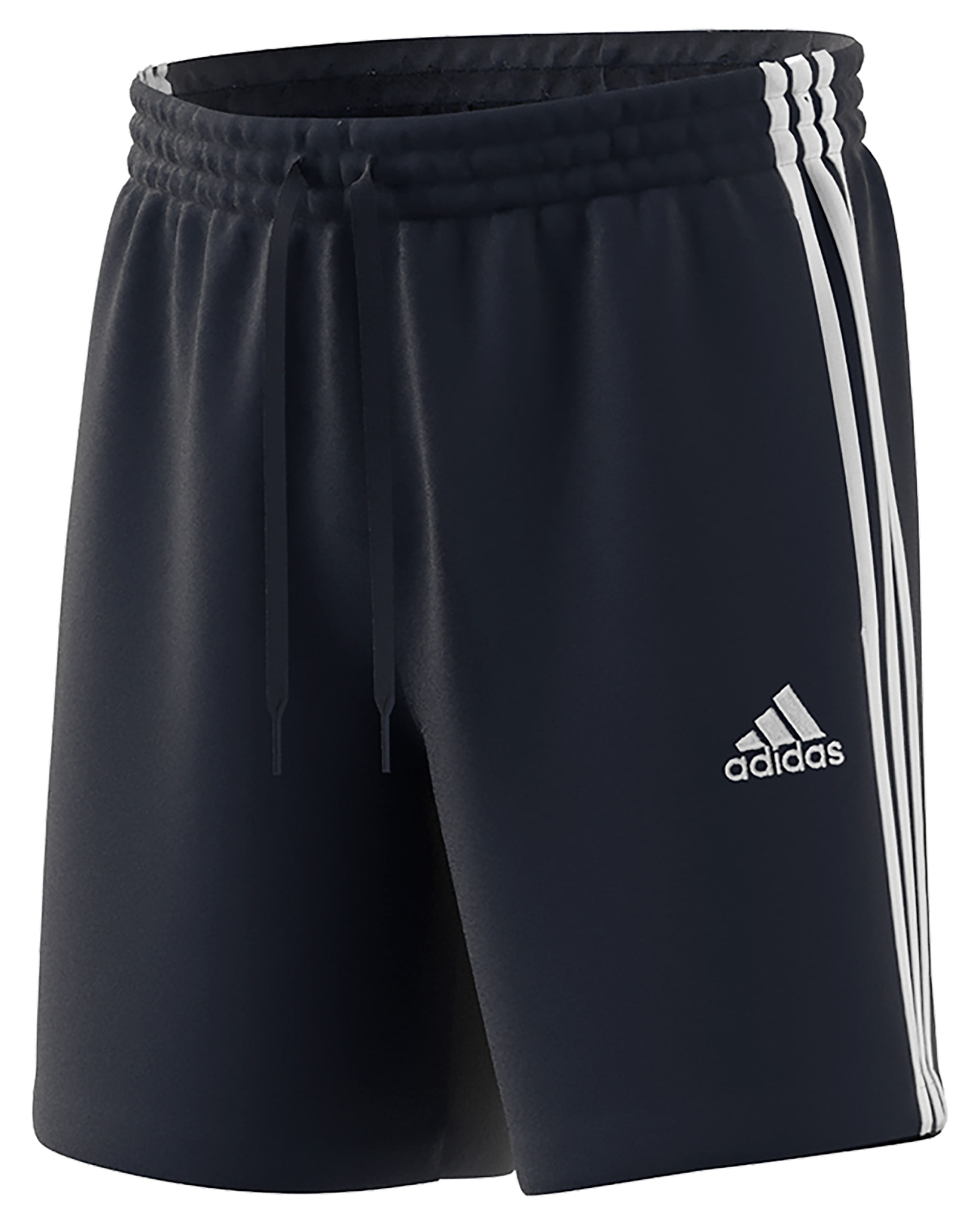 Short Adidas Essentials 3 Listras Masculino - Preto+Branco