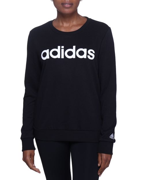 Blusão Feminino Adidas Moletom Sem Capuz Linear