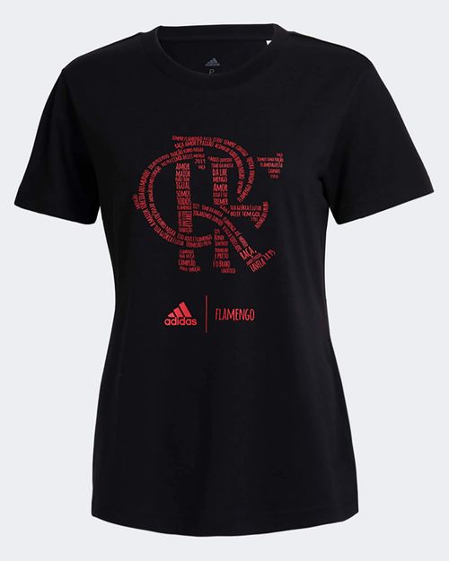 Camiseta Feminina Adidas Logo Flamengo