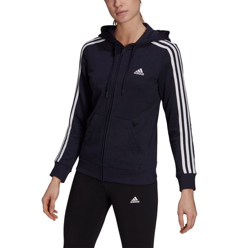 Jaqueta Feminina Adidas Listras Com Zíper