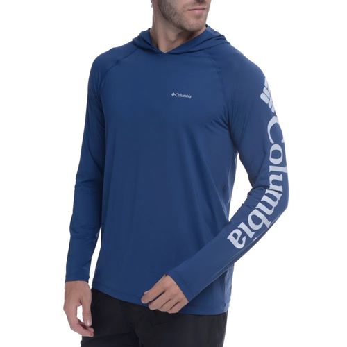 Camiseta Columbia Masculina M/L Aurora Com Capuz