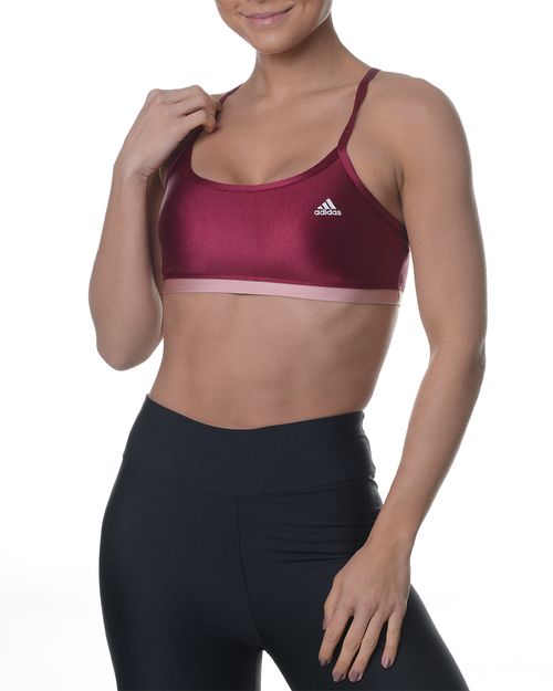 Top Feminino Adidas Training Colorblock Suporte Leve