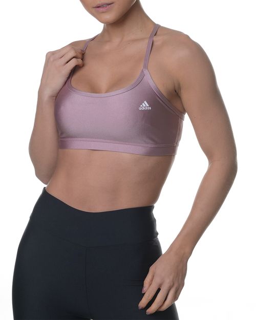 Top Feminino Adidas Training Solido Suporte Leve