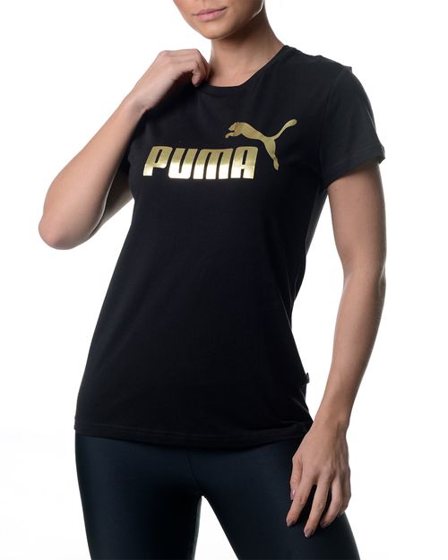 Camiseta Feminina Puma Logo Metálico