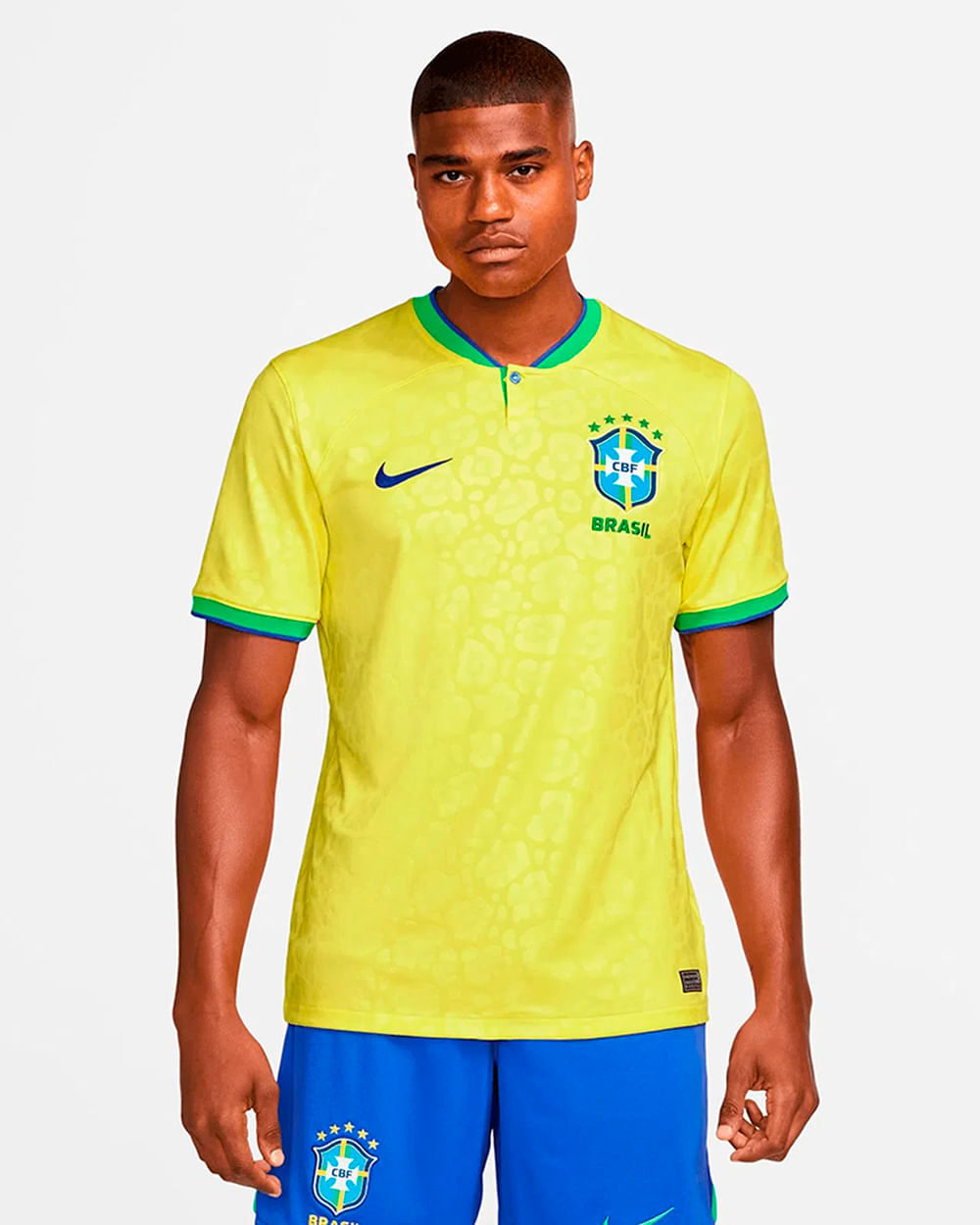 Camisa Brasil 2022/23 Torcedor Feminina Branca Gola Verde Estampa Onça –  Loja Sportness