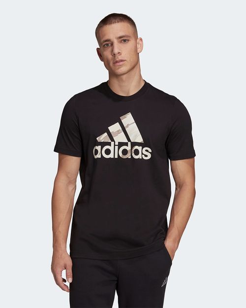 Camiseta Masculina Adidas Logo Camuflado