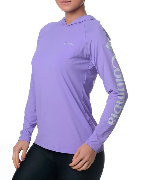 Camiseta Columbia Feminina M/L Aurora Com Capuz