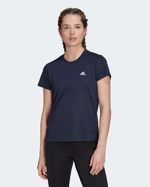 Camiseta Feminina Adidas Aeroready Designed 2 Move 3-Stripes