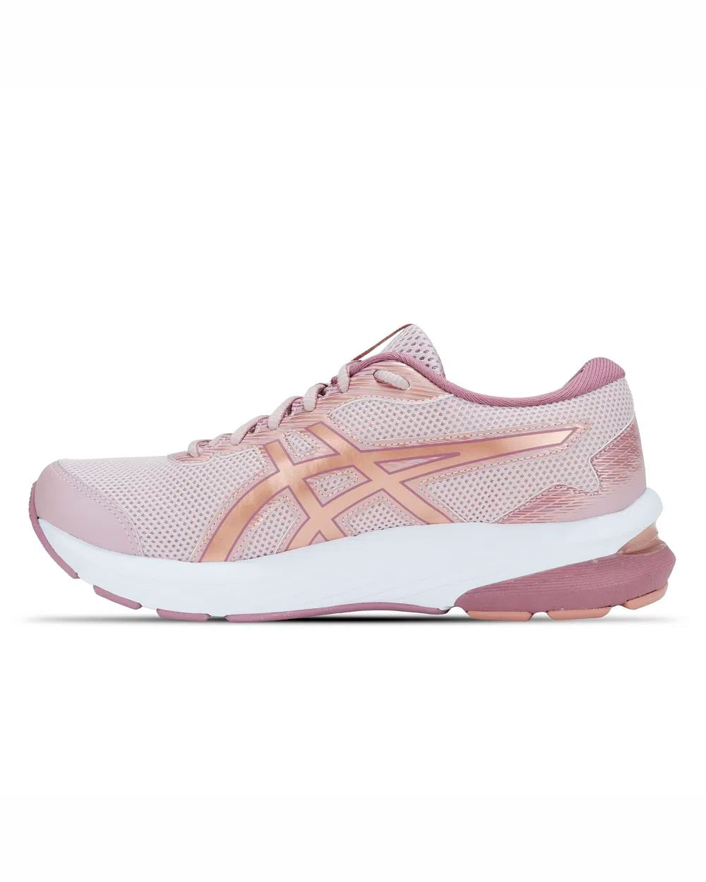 Tênis asics fuzex rush pink black shops white feminino