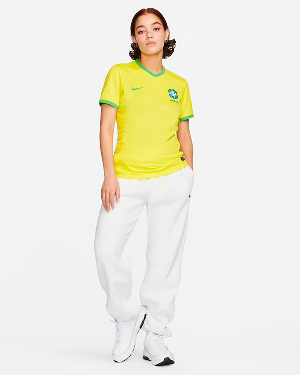 Camisa Nike Brasil I 2023/24 Feminina - feminino - amarelo+azul+verde, Nike,  Roupas, AML/AZL/VRD