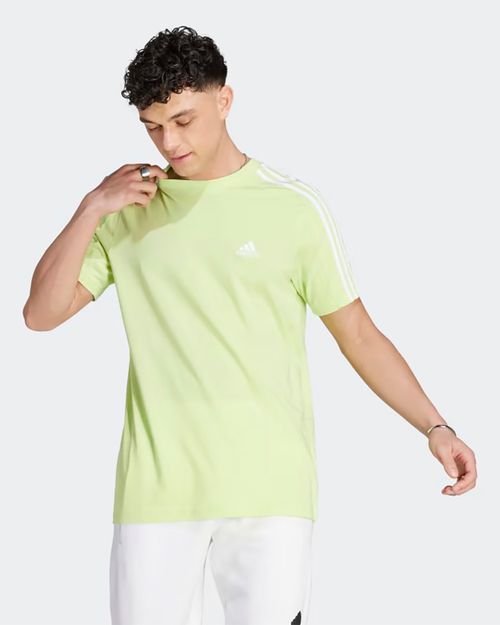 Camiseta Masculina Adidas Essentials Single Jersey 3 Listras