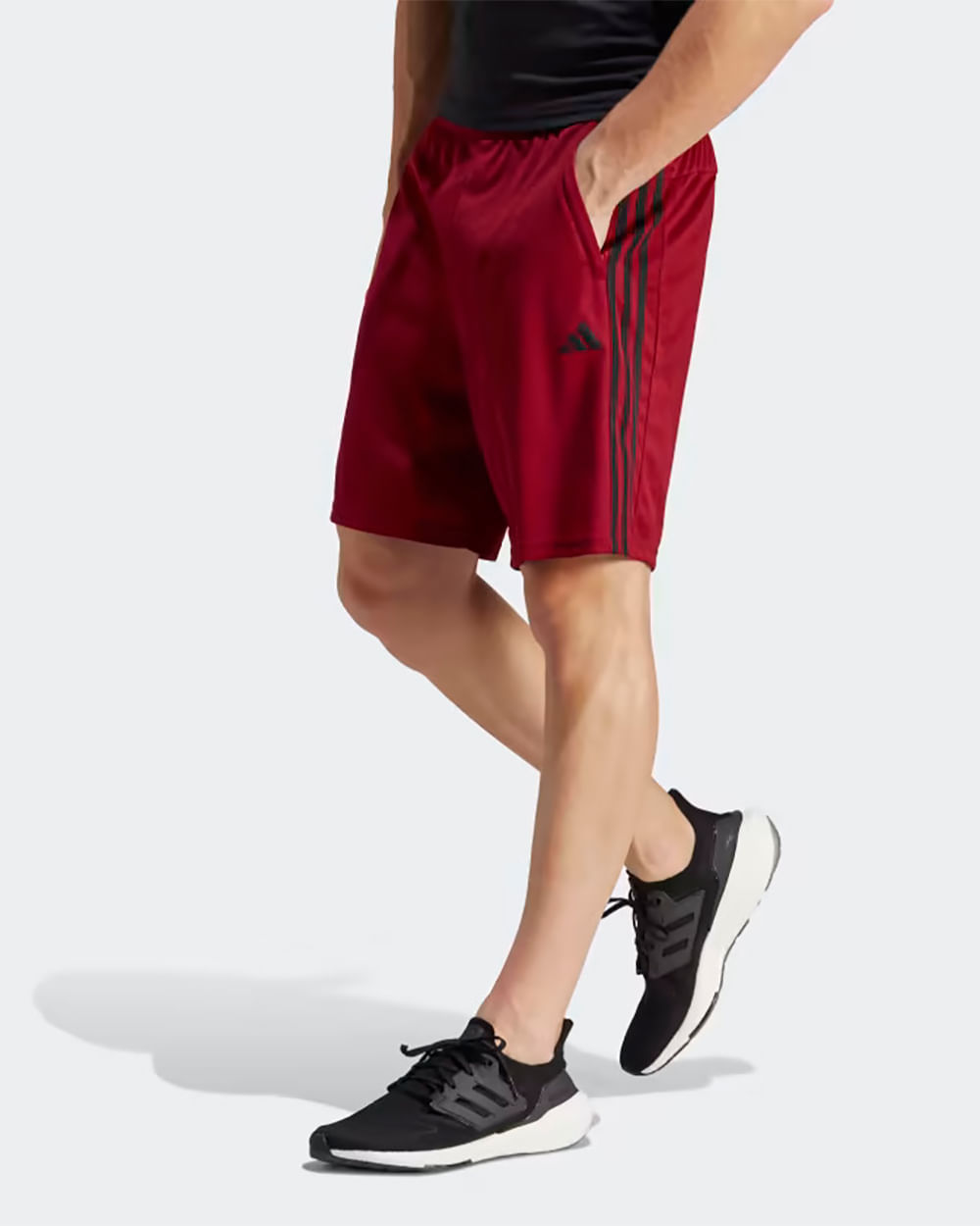 Shorts Masculino Adidas Treino Essentials Piquet 3-Stripes