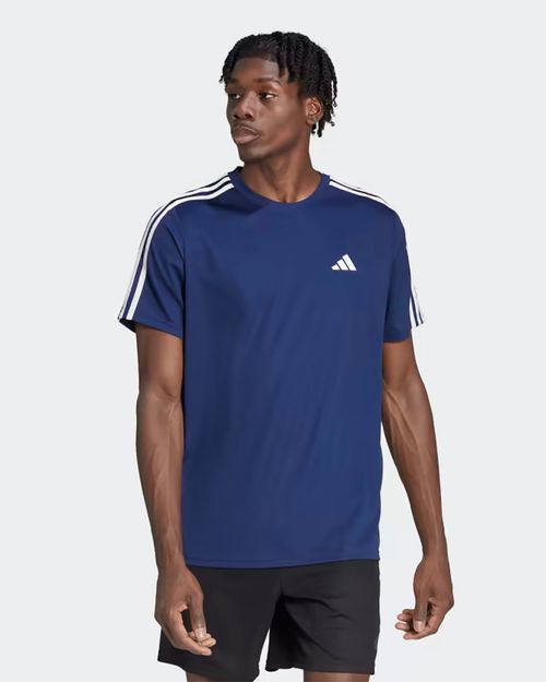 Camiseta Masculina Adidas Treino Train Essentials 3 Listras