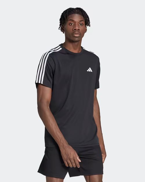 Camiseta Masculina Adidas Treino Train Essentials 3 Listras