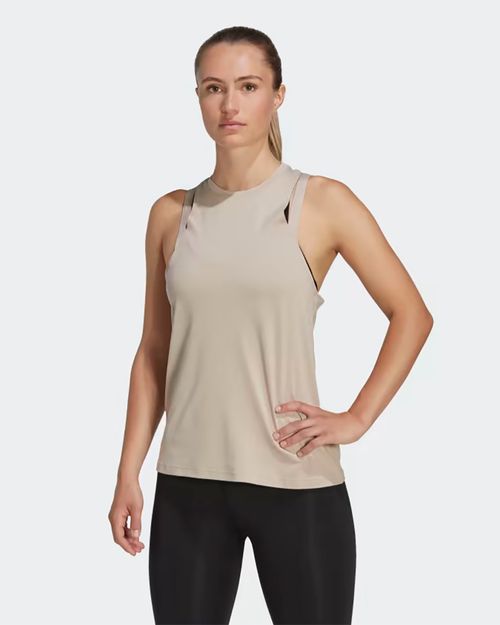 Regata Feminina Adidas Treino Logo AEROREADY Essentials 3 Bar