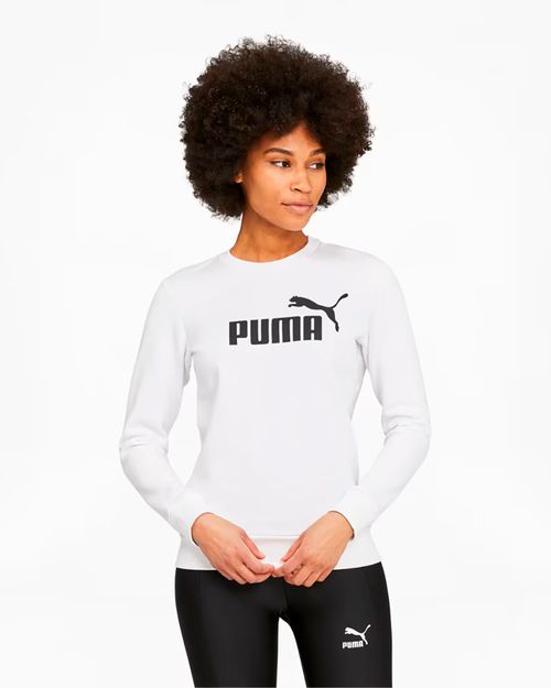 Blusa De Moletom Feminina Puma Essentials Logo Crew Neck