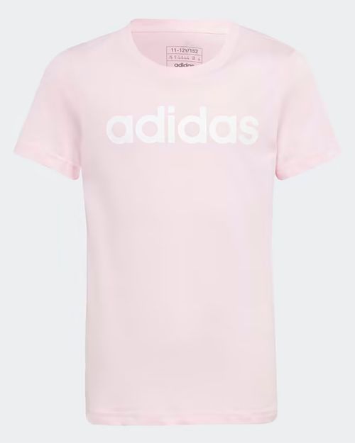 Camiseta Infantil Adidas Algodão Essentials Linear Logo Slim Fit