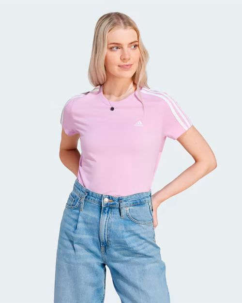 Camiseta Feminina Adidas Essentials Slim 3-Stripes