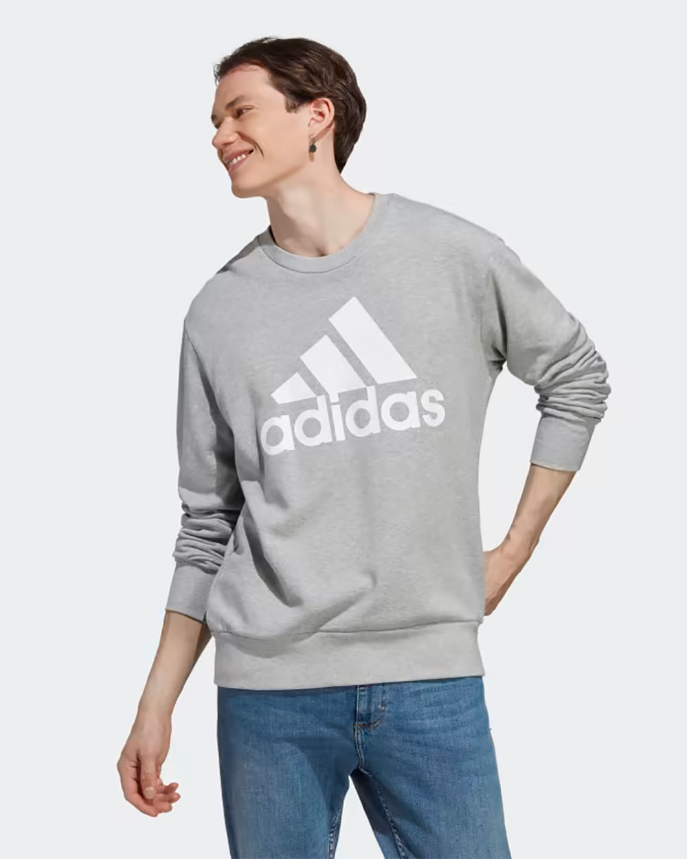Blusa de Moletom Masculina Adidas Essentials Big Logo Drastosa
