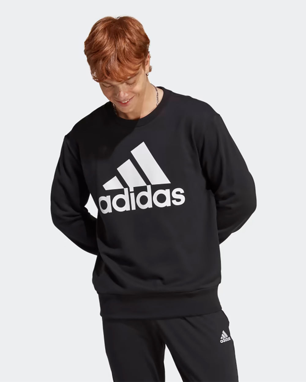 Blusa de Moletom Masculina Adidas Essentials Big Logo Drastosa