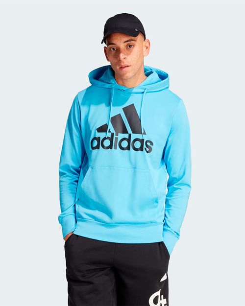 Blusa de Moletom Masculina Adidas Capuz Essentials Logo