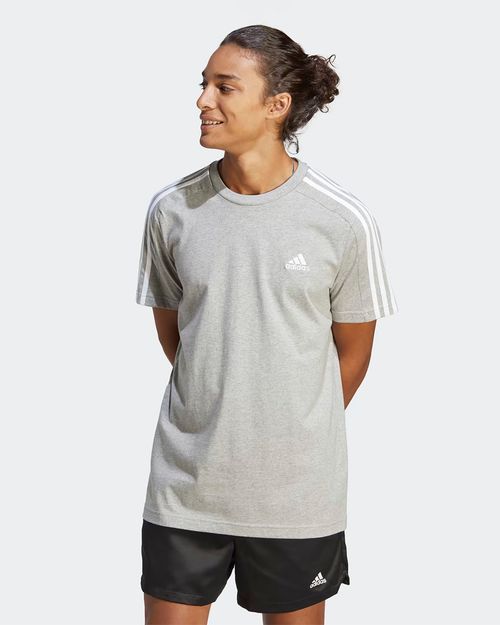 Camiseta Masculina Adidas Essentials Single Jersey 3-Stripes