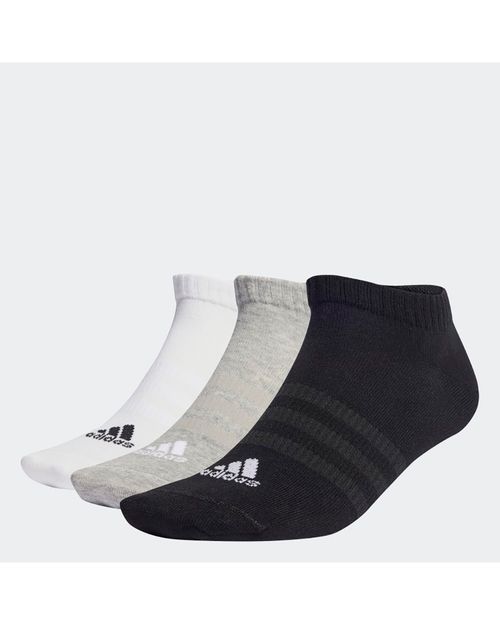 Meia Adidas Finas E Leves Sportswear Low-Cut 3 Pares