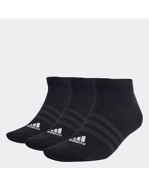 Meia Adidas Finas E Leves Sportswear Low-Cut 3 Pares