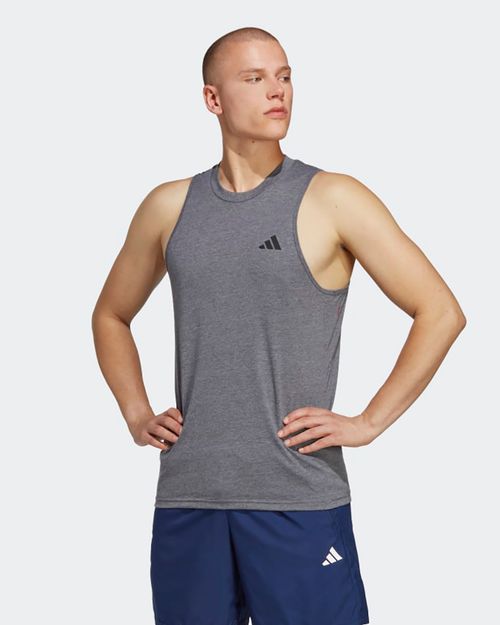 Camiseta Masculina Adidas sem Mangas Treino Logo