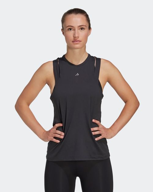 Regata Feminina Adidas Treino Logo AEROREADY Essentials 3 Bar