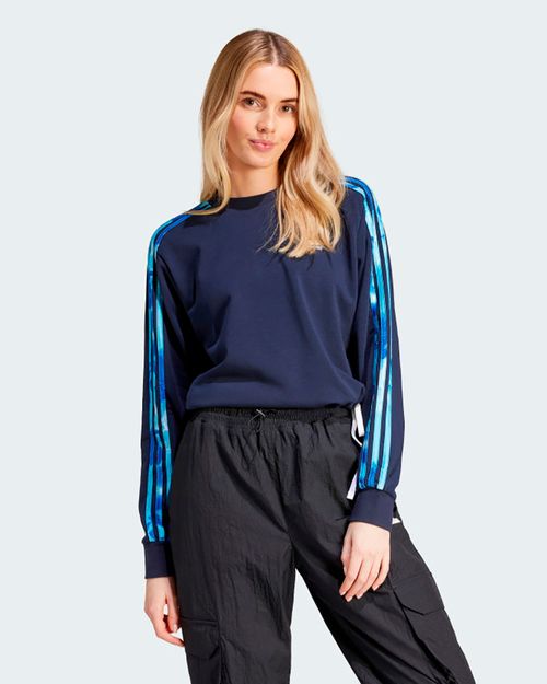 Blusa de Moletom Feminino Adidas Graphic Floral Três Listras