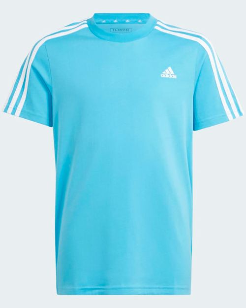 Camiseta Infantil Adidas Algodão Essentials 3 Stripes