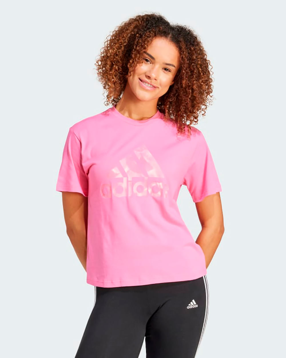 Blusa fashion adidas estampada feminina