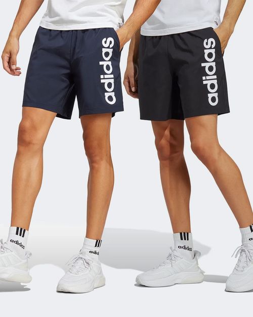 Kit 2 Shorts Masculinos Adidas Aeroready Essentials Chelsea Linear Logo