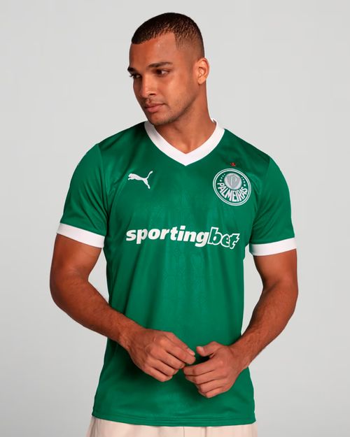 Camisa Palmeiras Home 2025 Puma Masculina Torcedor