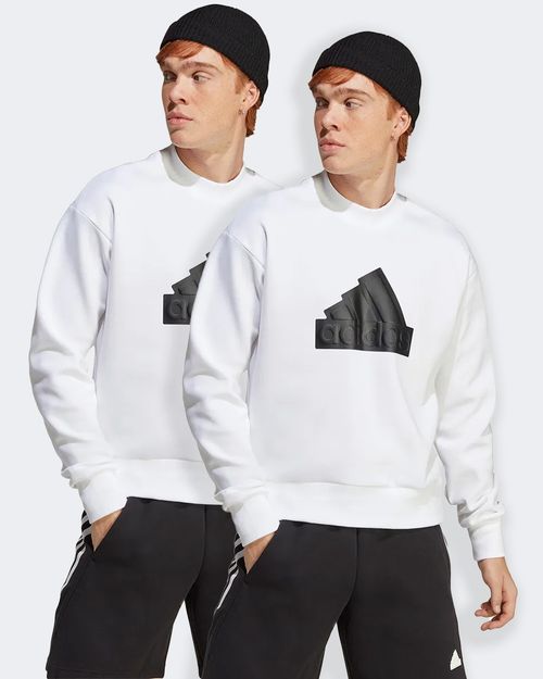 Kit 2 Blusões de Moletom Masculino Adidas Crew Future Icons Badge Of Sport