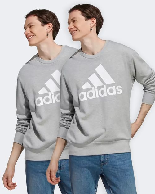 Kit 2 Blusas de Moletom Masculina Adidas Essentials Big Logo