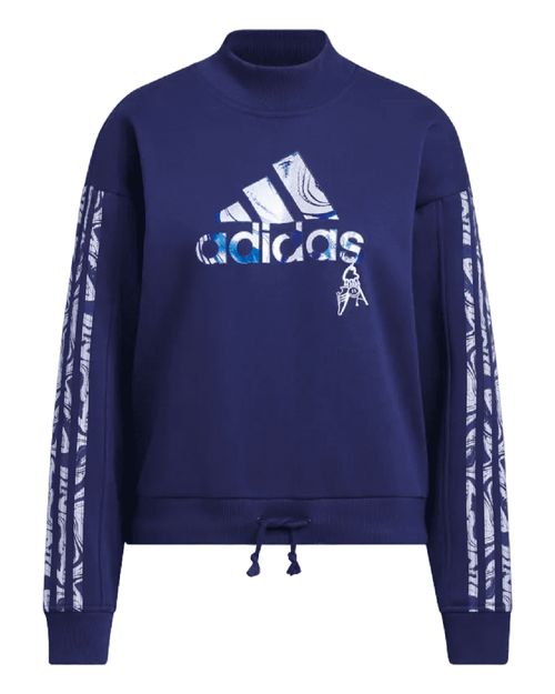 Blusa Moletom Feminina Adidas W Luxe G Mock