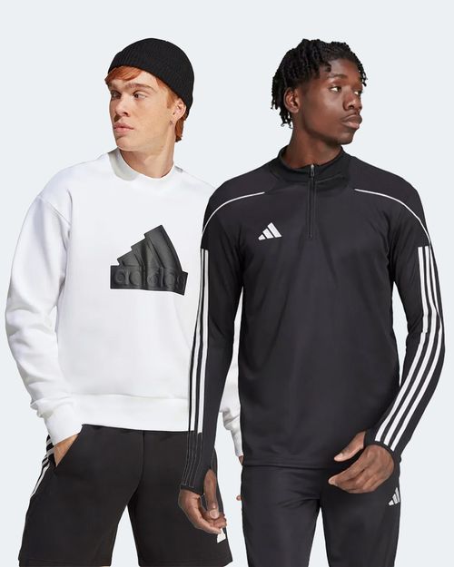 Kit Blusa Masculina Adidas Treino Tiro 23 League + Blusão de Moletom Masculino Adidas Crew Future Icons Badge Of Sport