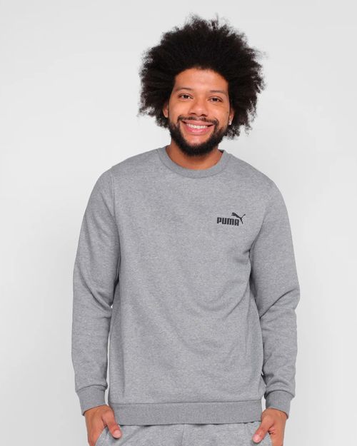 Blusa De Moletom Masculina Puma Essentials Logo