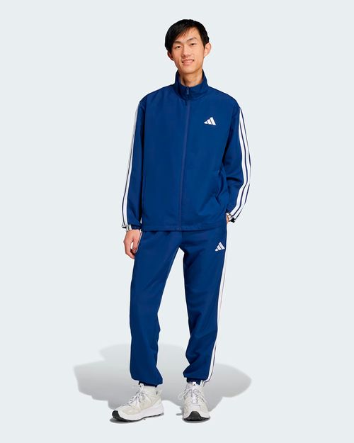 Agasalho Masculino Adidas Malha Sportswear Basic Três Listras