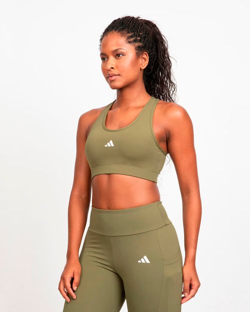 Top Feminino Adidas Treino Basico Suporte Medio