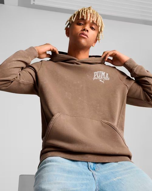 Blusão de Moletom Masculino Puma Class Washed