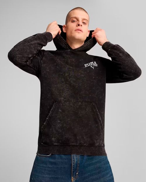 Blusão de Moletom Masculino Puma Class Washed