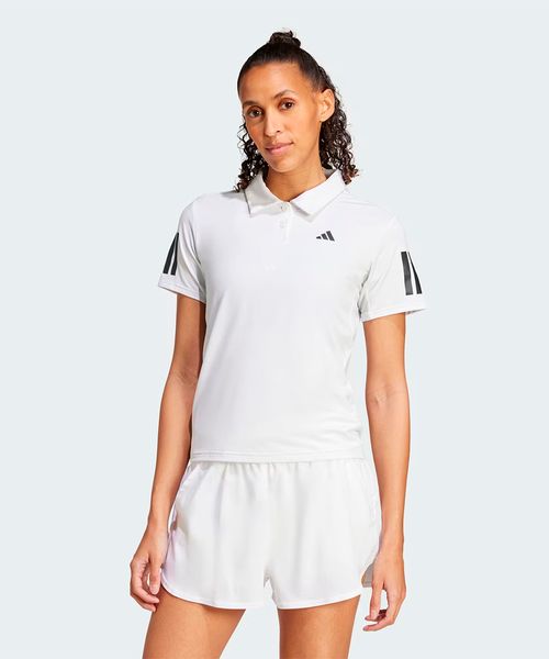 Camisa Polo Feminina Adidas Club Tennis Climacool Três Listras
