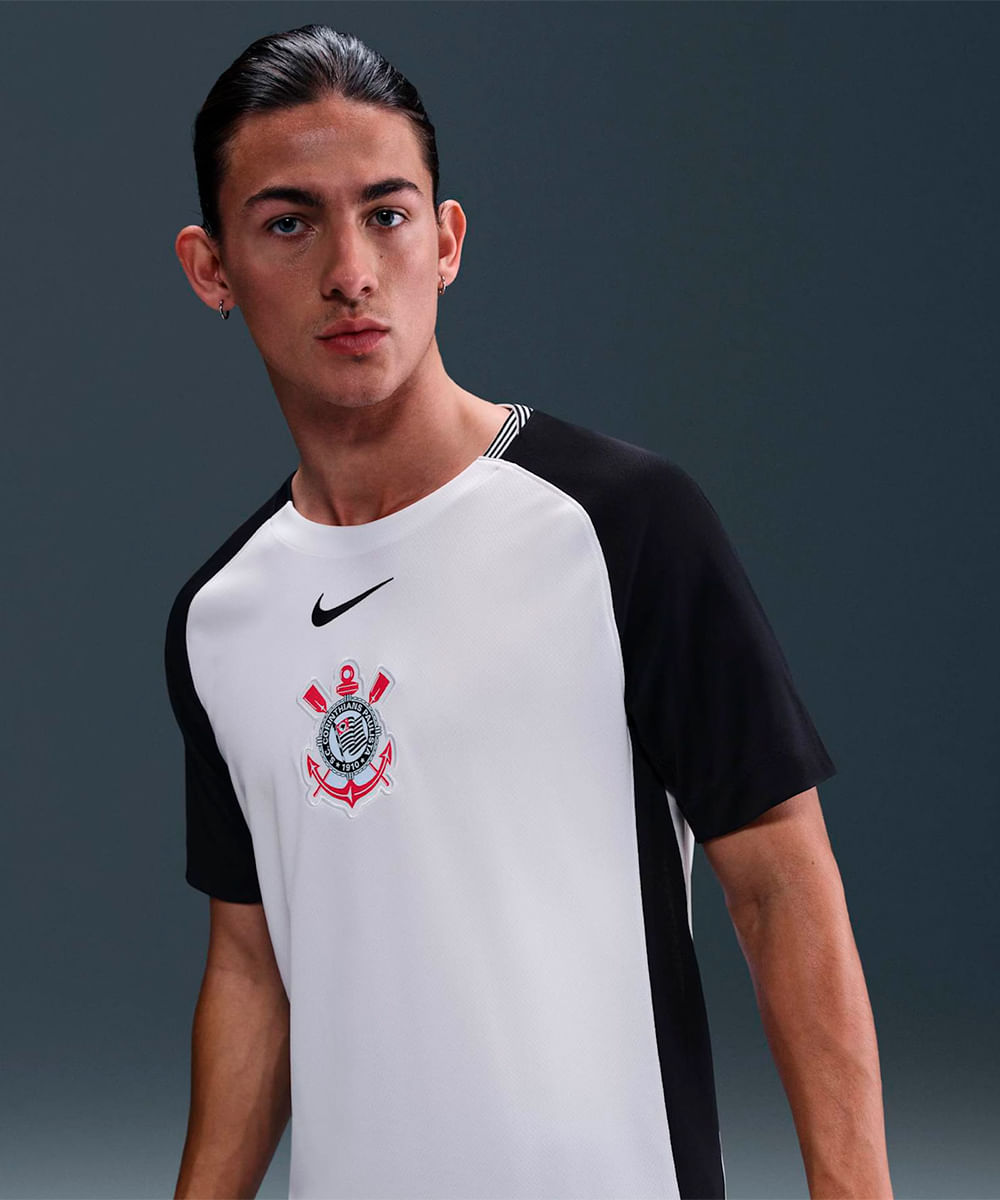 Corinthians Netshoes Football Shirt Camiseta Corinthians Masculina