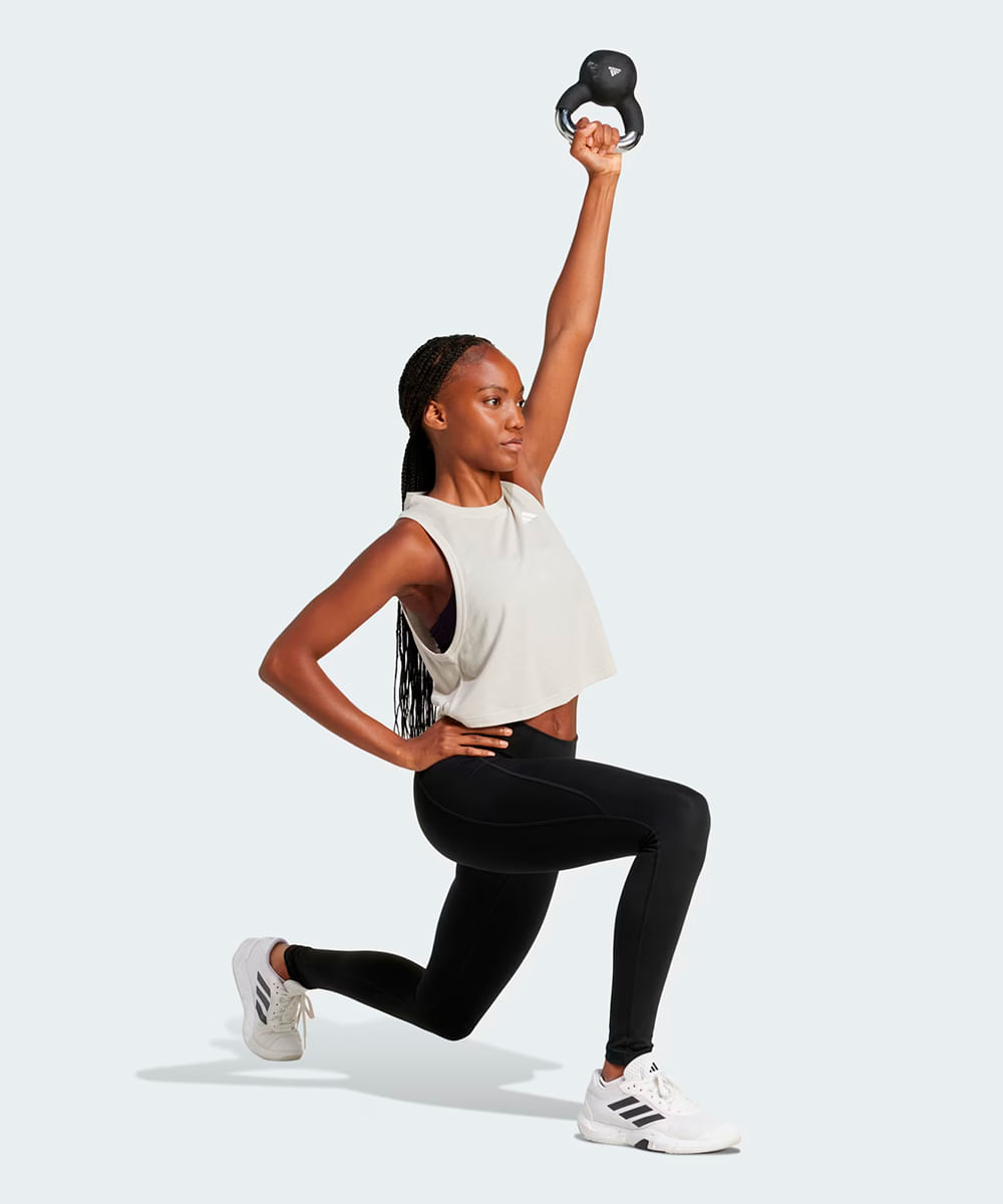 Regata Feminina Adidas Boxy de Treino Train Essentials - Drastosa