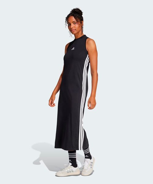 Vestido Adidas longo Racerback Essentials Três Listras