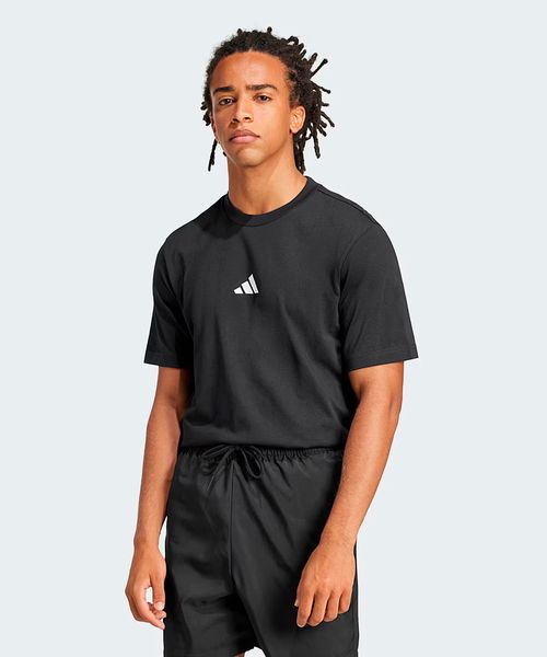 Camiseta Masculina Adidas Essentials de malha simples logo