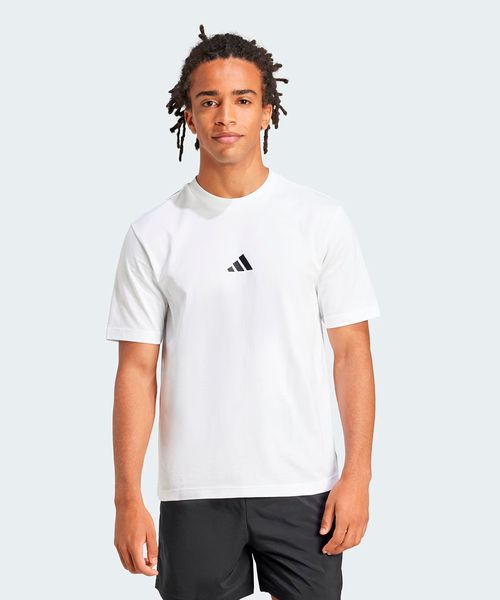 Camiseta Masculina Adidas Essentials de malha simples logo